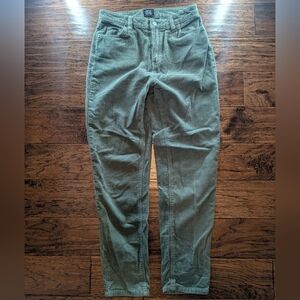 BDG Urban Outfitters Corduroy Mom High Rise Pants Size 26 in Green